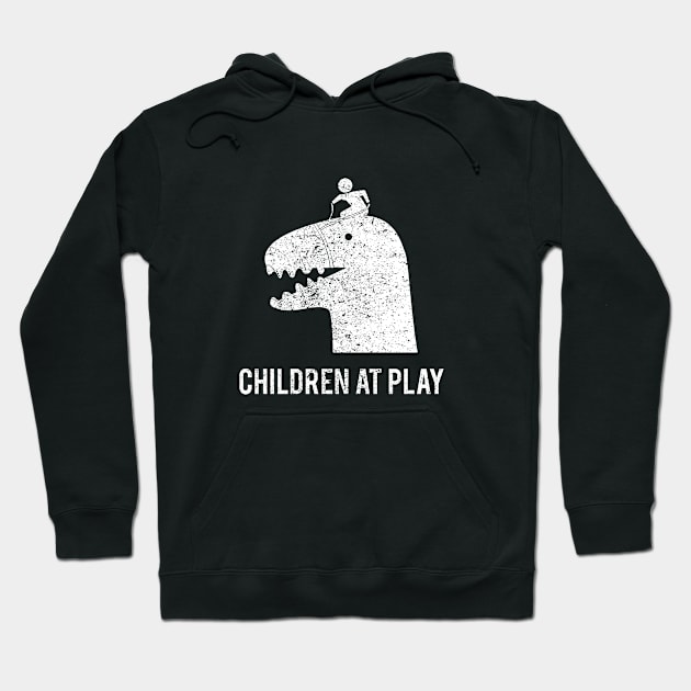 Dinosaur Children at Play Hoodie by ice dyed